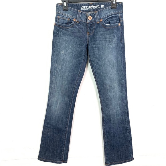 GUESS DAREDEVIL BOOT CUT Distressed Jeans 26 x 31 - Picture 1 of 16